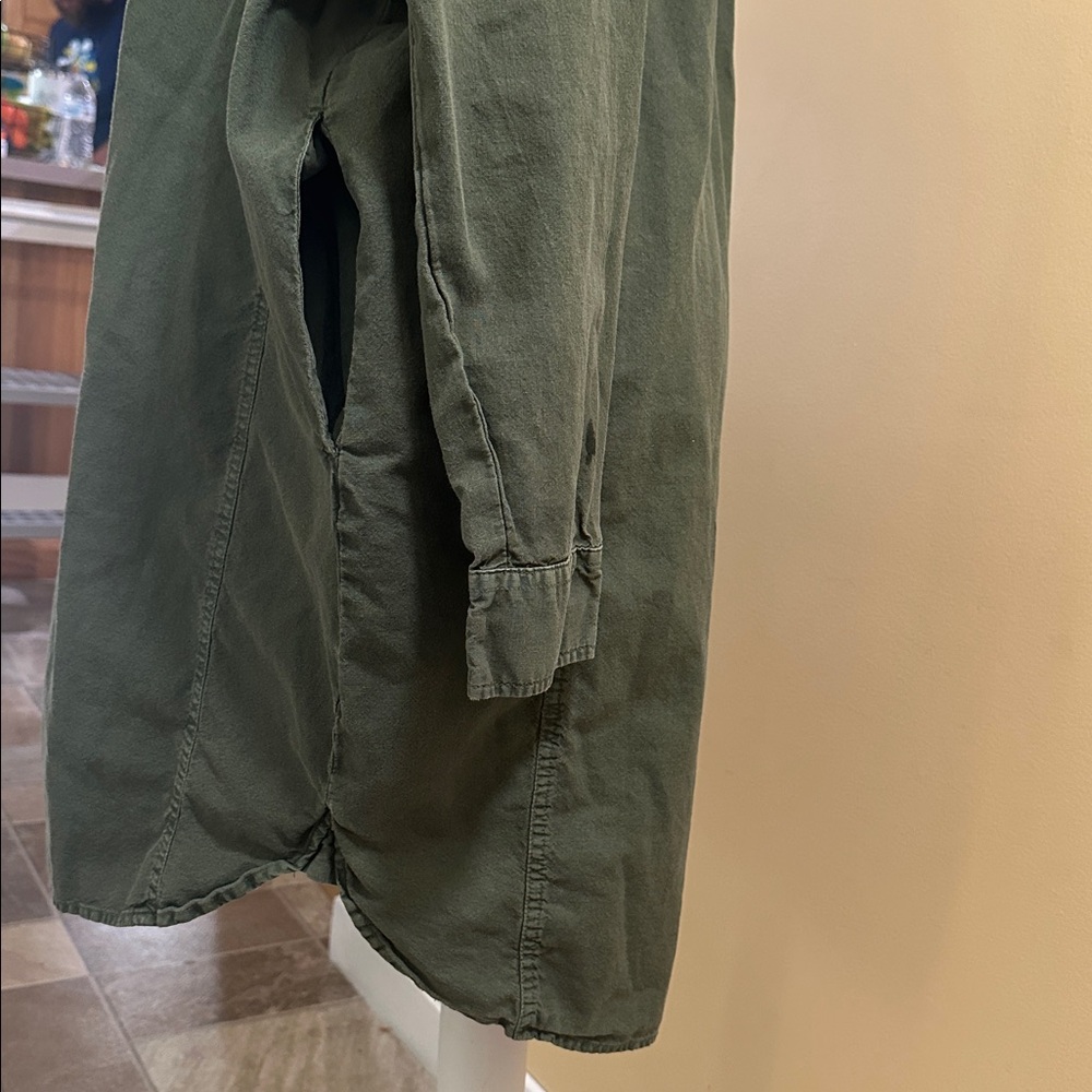 Universal Thread Green Long Sleeve Shirtdress - image 3